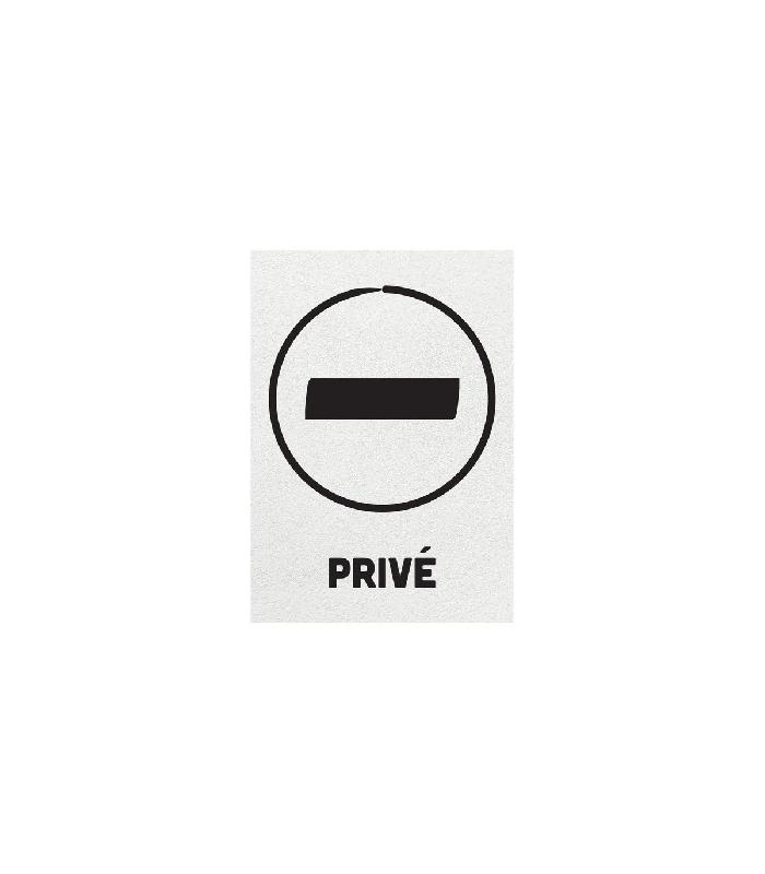 Sticker autocollant - format A5 - Référence: REG210-PRIVE-B_0