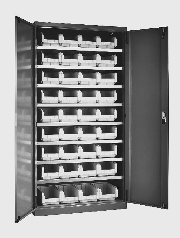 Armoire grande capacité avec 36 bacs ecogreen gris 9.4 litres_0