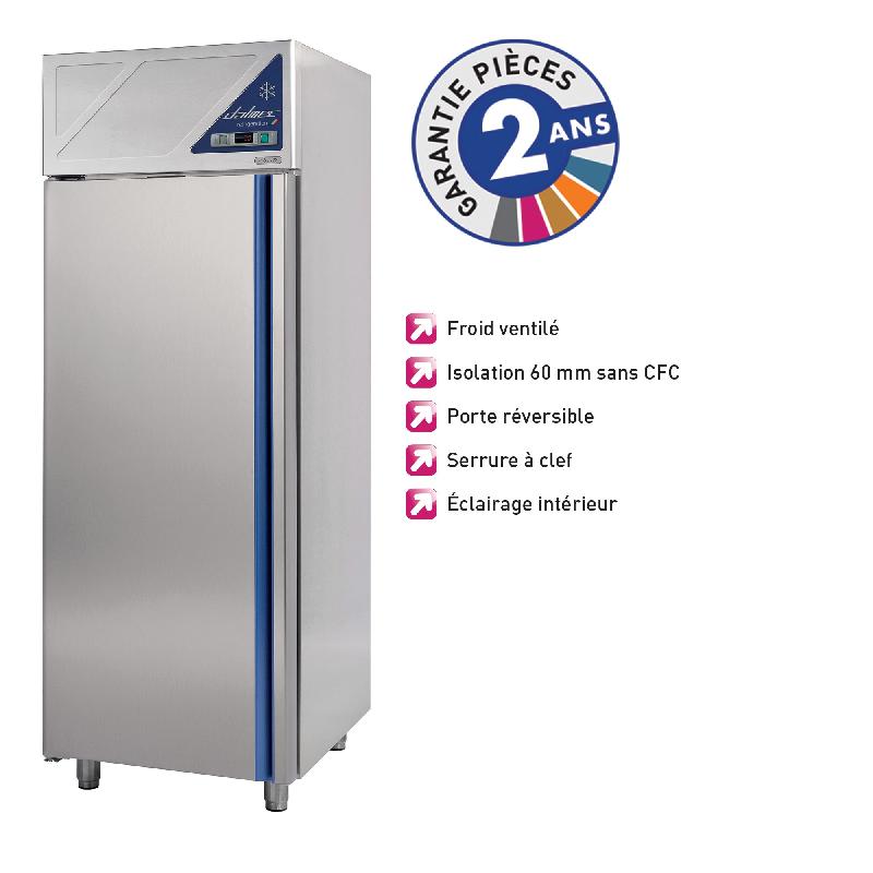 Armoire réfrigérée négative 700 L - sans groupe logé - Dalmec DA702NSG - froid tropicalisé - portes réversibles en inox_0