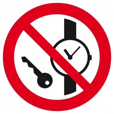 Articles metalliques ou montres interdits d.300mm TALIAPLAST | 622318_0