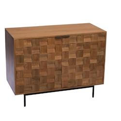 Buffet 2 portes Arnold -  Marron Rectangle Bois Amadeus 45x100 cm - marron Bois massif 3520071942773_0