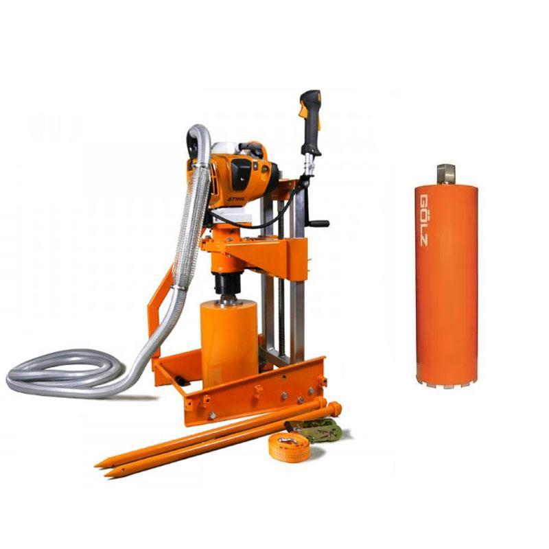 Carotteuse de canalisation KB350 moteur essence STIHL 2 temps + 1 couronne au choix Ø max 195 mm - GOLZ - 02953532000+D5304043195_0