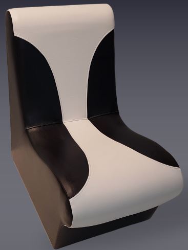 Chauffeuse Tahiti - Banquette design - Hauteur 76 cm, Profondeur 73 cm, Largeur 45 cm_0