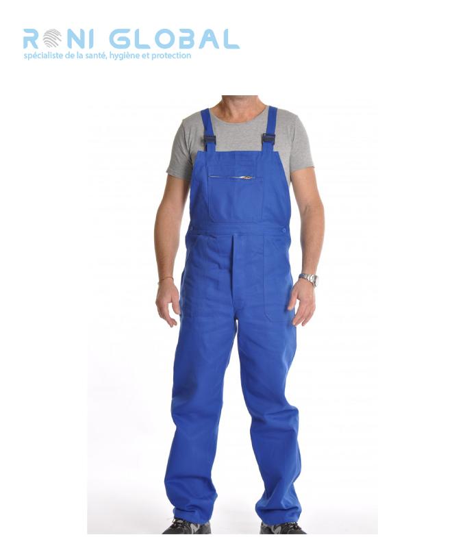 Cotte à bretelles de travail Bugatti - 5 poches en polyester et coton - P/C Bugatti PBV - Réf. pbv-07B560_0