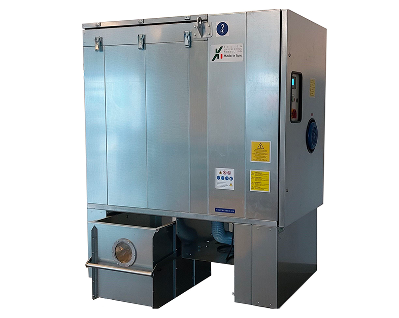 Dépoussiéreur avec nettoyage à air comprimé entièrement automatique - PJ200S - 3600 m3/h - 4 kW - 250L_0