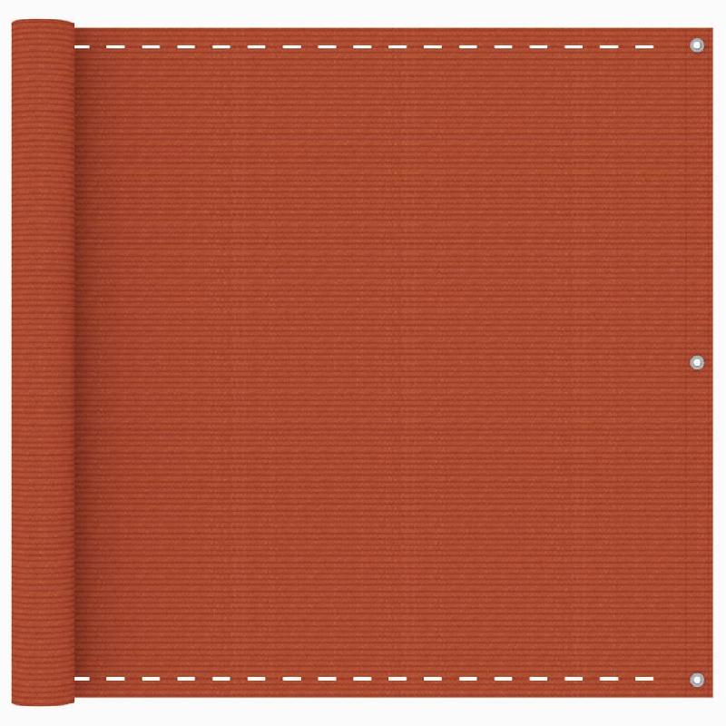 ÉCRAN DE BALCON BRISE PARE VUE PROTECTION CONFIDENTIALITÉ 90 X 400 CM PEHD ORANGE 02_0010305_0