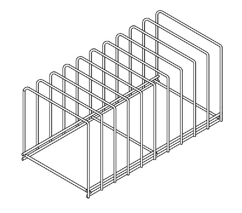 Egouttoir vaisselle plaque de support en inox 10 - 7280.0130_0