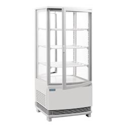 Equipementpro - Vitrine réfrigérée positive blanche porte incurvée 86Litres - blanc VRCB507_0