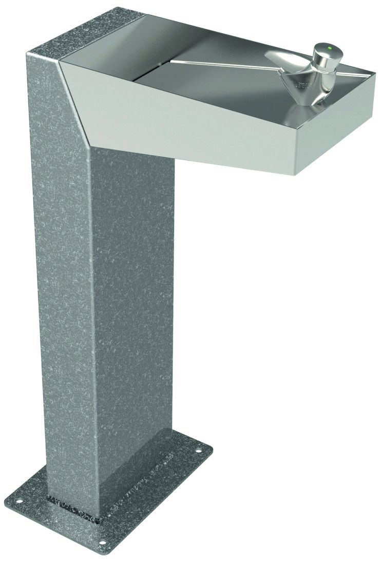 Fontaine d'extérieur MINIMUS - adaptée aux personnes à mobilité réduite - acier peint et inox - 15310_0