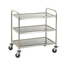 GGM Gastro Chariot de service/transport inox 3 plateaux P600 - 4063326180791_0