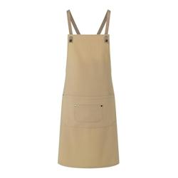 KARLOWSKY, Tablier bavette, avec poche, GRIS CAILLOU , - gris 4040857042606_0