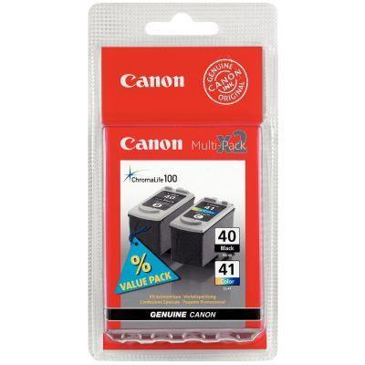 Lot de 2 cartouches jet d'encre Canon PG40/CL41 - Noir et couleurs - Référence 0615B043AA_0