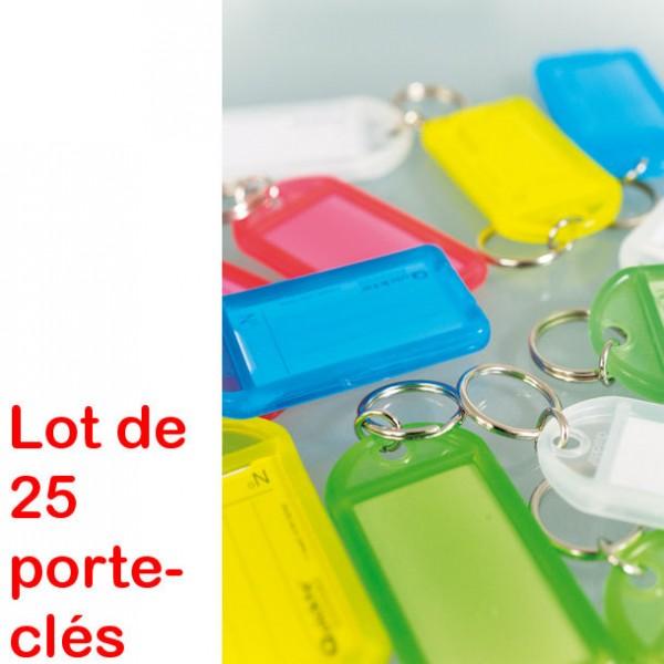 Porte-clés plastique Lot de 25