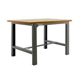 PROREGAL Établi BUFFALO WOOD | HxLxP 87x180x75cm | Capacité de charge 600kg | Gris - gris métal RS45-06_0