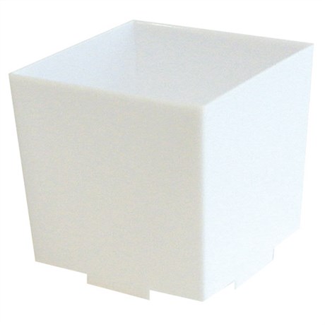 RÉCIPIENT CUBO EMPILABLES POUR TAPAS 4.2X4.2X4.2 CM PS BLANC (VENDU PAR 200)