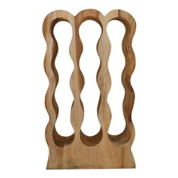 SIT Möbel Casier à vin | pour 12 bouteilles | Bois de suar naturel | L 39 x P 18 x H 66 cm - beige 07997-15_0