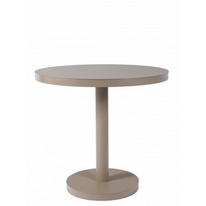 Table Barcino ronde - diamètre 60 cm - pied central - disponible en noir ou sable_0