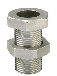 Traversée de cloison AISI 316 - FIG 285 - Référence : inox285 - Norme ISO 4144, température -20°C à +220°C, pression PN20_0