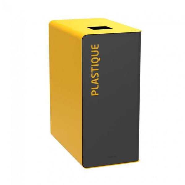 Borne de tri sélectif 65 litres - Tri plastique - 7 coloris - Marque Rolléco_0