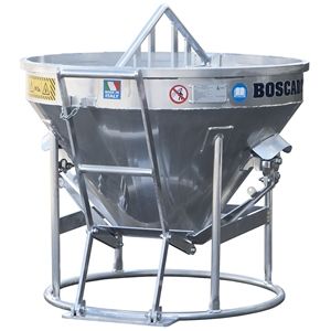 C-nalu bennes à béton - conique en aluminium - capacité 300L et 500L_0