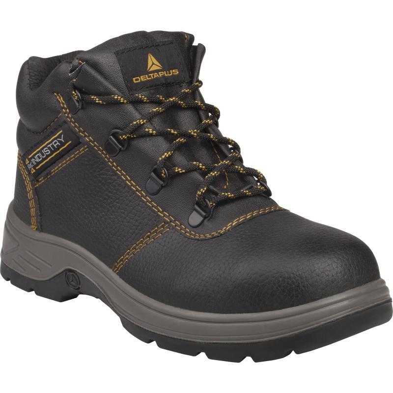Chaussures de sécurité montantes cuir croupon pigmenté - LANTANAS1P - Semelle Deltarubber® antidérapante et résistante à la chaleur_0