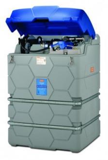 Cuve Adblue 1500 litres - format cube - double paroi avec chauffage, pompe, capot et enrouleur - 306923_0