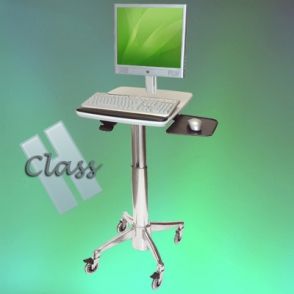 Flat Panel PC Cart H Class - Chariot informatique médical ajustable - 21,77 kg - ErgonoFlex_0