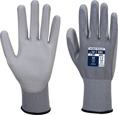 Gant anti-coupures gris XL A635 - Niveau B - Confort et adhérence - Certifié CE_0