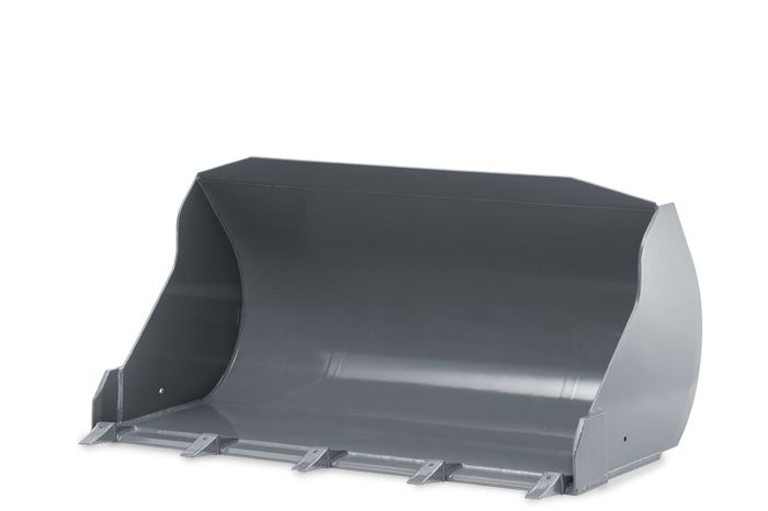 Godet de déversement et grand volume à terre - structure solide - bord à affouiller en Hardox 400_0