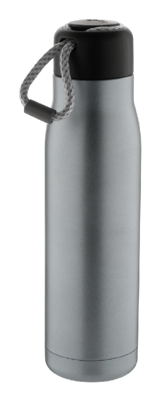 Gourde en acier inoxydable - isotherme - finition mate - 500 ml - avec dragonne_0