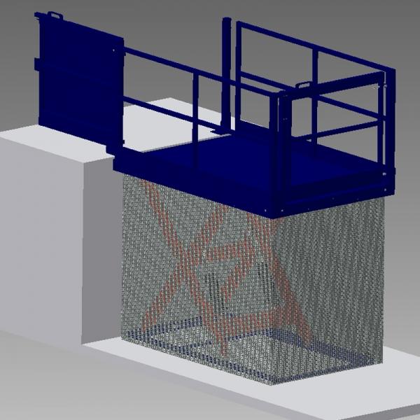 Monte-charge et personnes TS2001 - Capacité 1000kg - Plateforme 2,3x1,5m - Automate EdmoLift UC-60_0