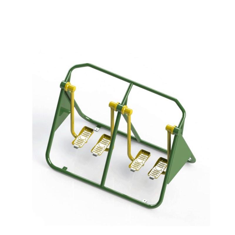 Marcheur double en acier - Renforcement des jambes et amplitude de la hanche - Pour 2 personnes_0