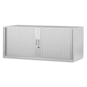 MT International - Réhausse métal monobloc gris clair avec rideau PVC anti-feu M1 - L120 x H42,6 x P43 cm_0