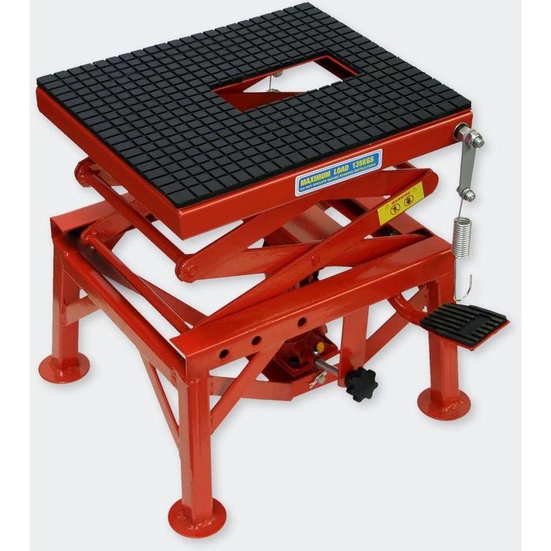 Pont Élévateur Moto 135 Kg – Plateforme Levage ATV Quad Scooter – Hauteur 35-90 Cm