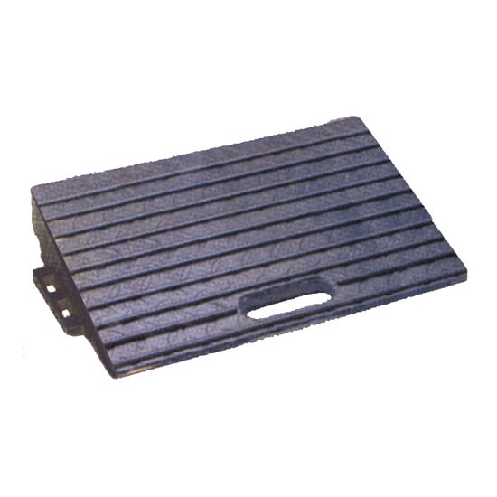 Rampe d'accès mobile en caoutchouc recyclé - 500x300x110mm - idéale pour brouette, compresseur, bétonnière - SODIMAR_0