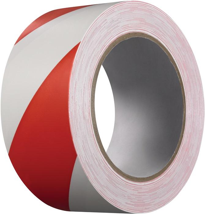 Ruban de signalisation Extra 339 PVC rouge/blanc longueur 33 m largeur 50 mm rouleau KIP_0