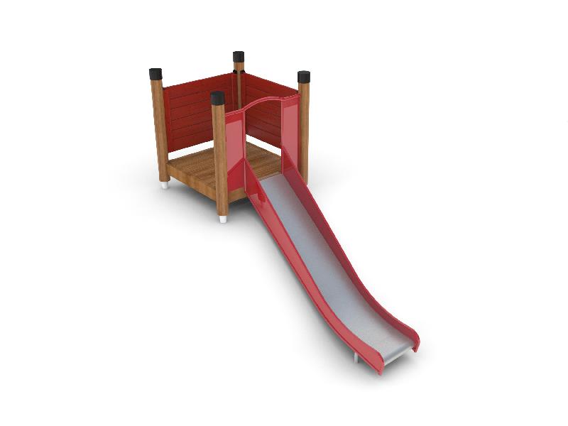Toboggan avec plate-forme 0.45/1.2m - Réf 8066791 - Hags_0