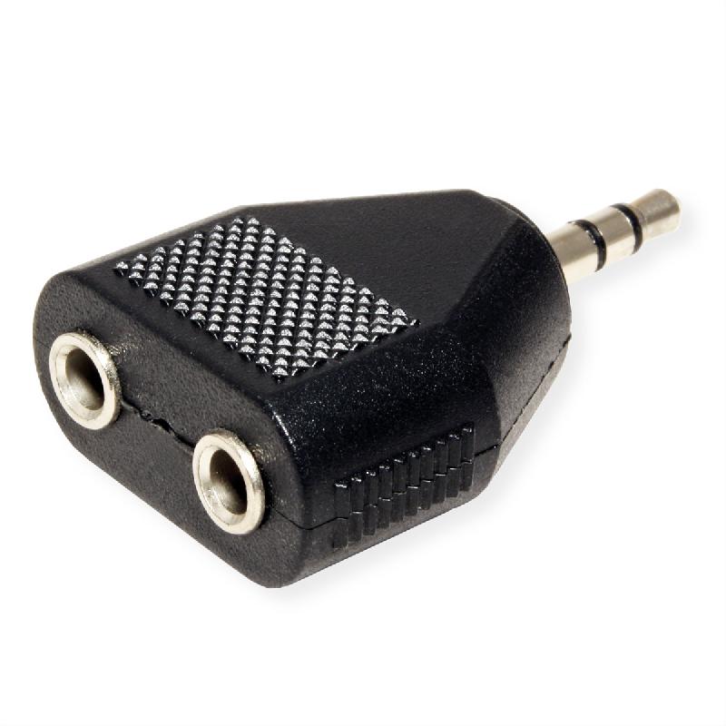 VALUE Adaptateur 3,5mm (1x M, 2x F)_0