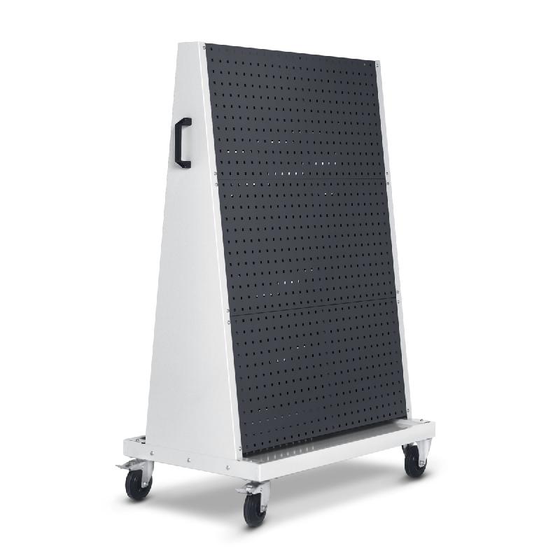 Chariot porte outil - Chariot Perfo avec 6 panneaux perfo LxPxH : 1000x650x1600 mm - Charge lourde_0