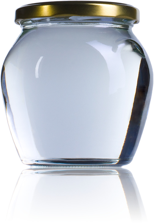 Bocal en verre Vaso Orcio 580 ml - Twist Off TO 82 - Forme cylindrique - Verre blanc_0