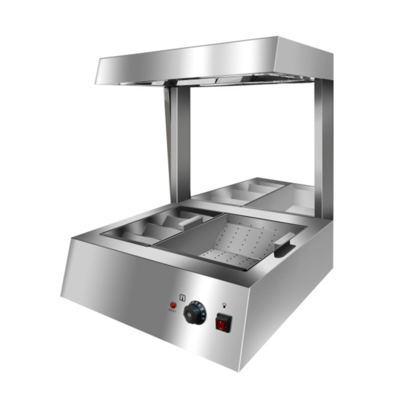 Chauffe frites à poser professionnel 900w - 600x610x700 mm - CW-8T-CT_0