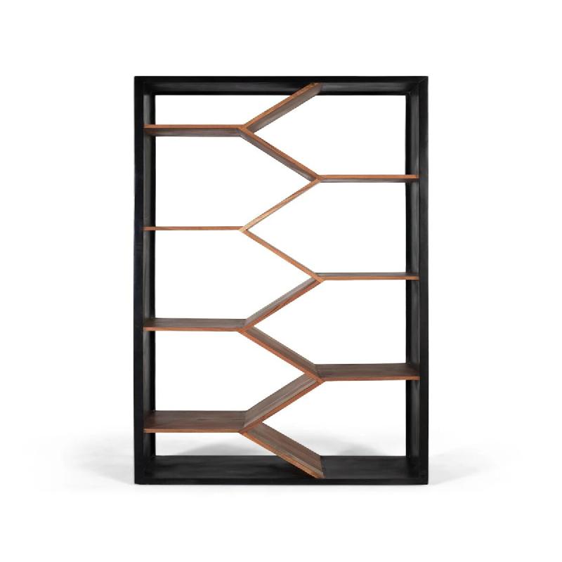 GINER Y COLOMER SL Bibliothèque Zavon en bois de manguier 190cm x 90cm x 38cm - multicolore 2234_0