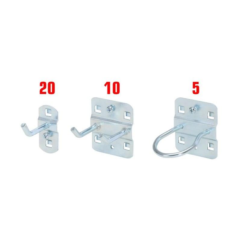 Kit de 35 crochets pour armoires 810.8058 et 810.8058SN - KSTools | Référence 860.0897_0