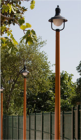 Mât d'éclairage public cylindro-conique conalux / hauteur 2.5 - 10 m / en aluminium / diamètre 60 mm / diamètre base 114 - 178 mm_0
