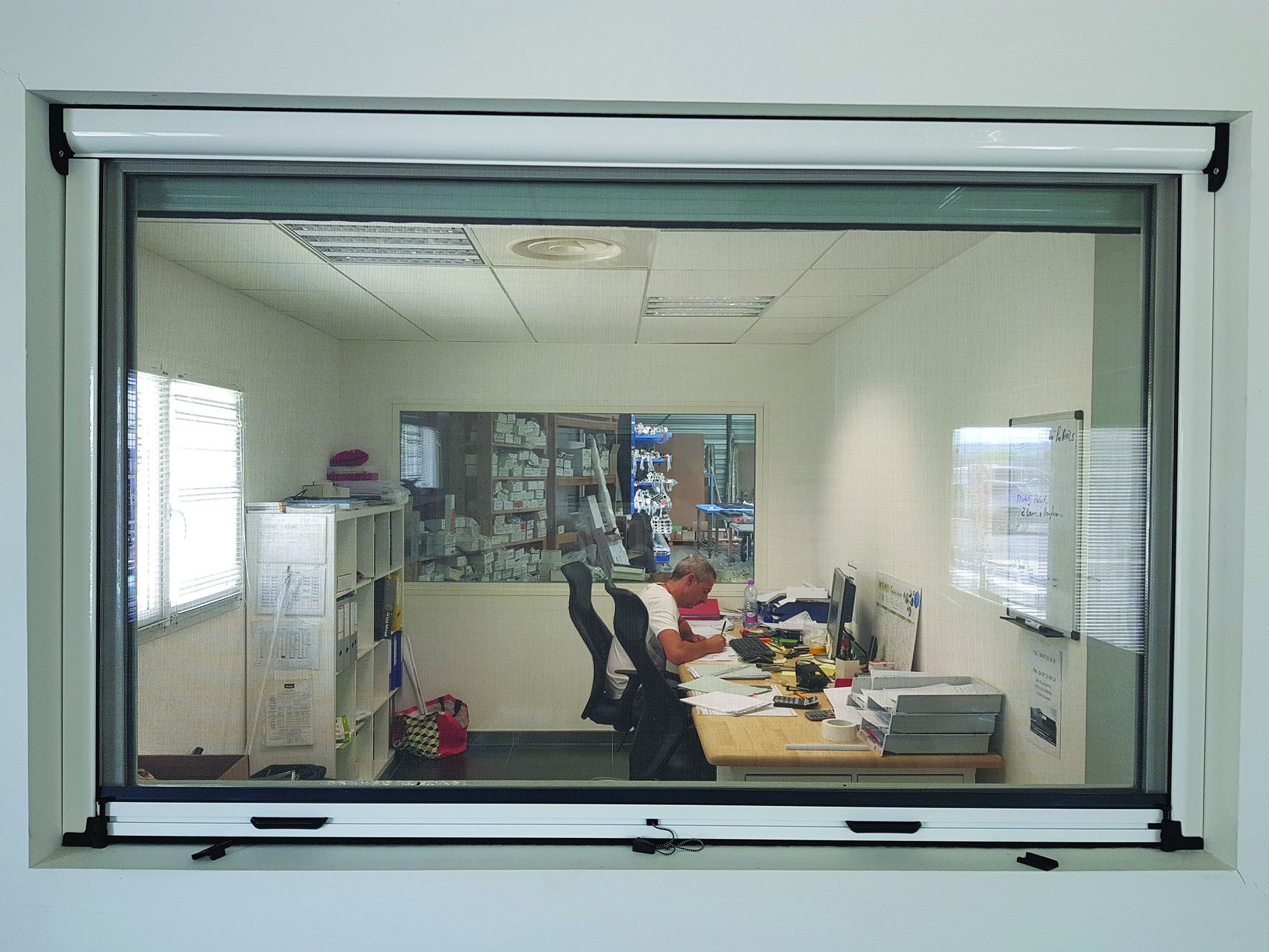 Moustiquaires enroulables - Clos-System - toile grise - caisson aluminium 45 mm_0