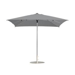 Parasol Prosun, 3x3m - SUNTOP - toile acrylique lead chiné - gris plastique 3770026857069_0