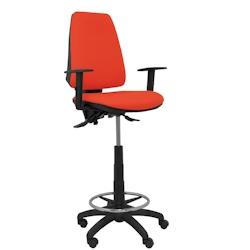 Piqueras y Crespo Taburete Elche S bali naranja oscuro brazos regulables - orange multi-matériau T14ASB305B10RN_0
