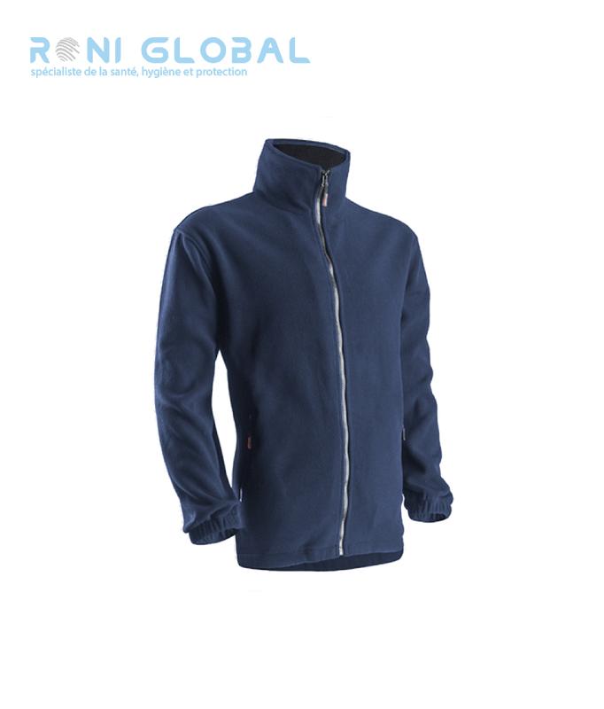 Veste polaire de travail coupe-vent thermique en polyester - Polaire Coverguard - Antiboulochage et résistante_0
