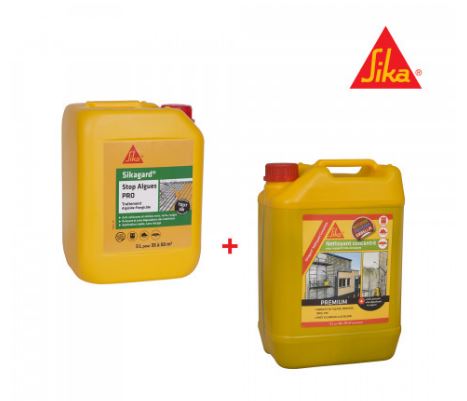 Produits anti-mousse - pack de nettoyage façades - sika sikagard - bidon 5l - 7 à 10 m²/l_0