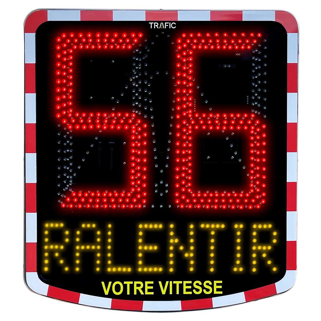 Radar pédagogique, caractères de 40 cm de hauteur, alimentation : solaire ou éclairage public_0
